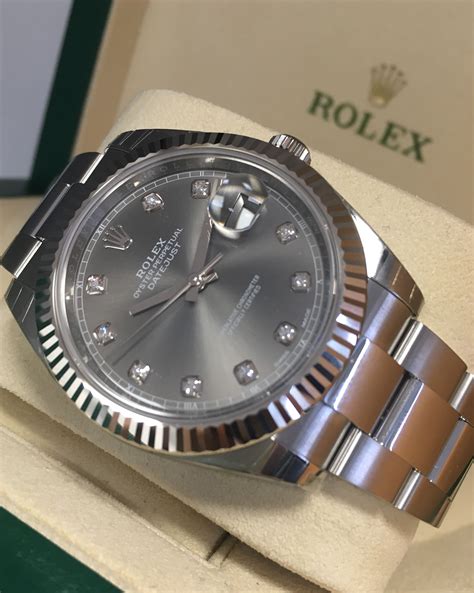 datejust rolex 41 jubilee rhodium diamonds|rolex datejust 41 bezel.